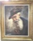 V. Gavira 20th Century Oil On Canvas Portrait Of Bearded Man With Pipe