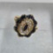 18K Yellow Gold Diamond & Blue Sapphire Ring