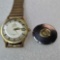 Used Omega Constellation Gold Plate And Steel, Pie Pan Dial Date Automatic Winding Wrist Watch