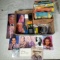 Tray Lot of Pocketknives, Kid's 45s, Signed Celebrity Photos and more