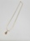 14k Gold Bell Charm Necklace