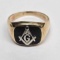 Men's Vintage Masonic 14k Gold Ring