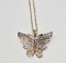 10k Gold Butterfly Necklace