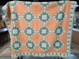 Antique Royal Star Hand Sewn Quilt