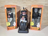 3 Animated Battery Operated Halloween Motion-ettes