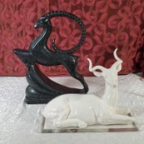 2 Vintage Ceramic Animal Figurines