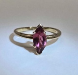 Estate 14k Gold Pink Quartz Ring