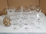 Various Crystal Stemware Incl. St. Louis, Gorham, & More