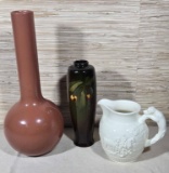 3 Pcs. Pottery - Haegar, Weller, & Wedgwood