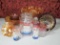 * Carnival Glass, Vintage Ship Design Bev Set, and Other Collectible Glass