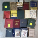 Large Lot of Albums of World Stamps, Books and More