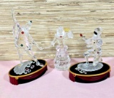 3 Swarovski Crystal Society Annual Figurines