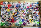 Collection Of political Buttons And Other Lapel Pins, And Convention Badge