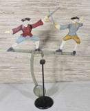 Vintage Folk Art Style Dueling Sword Pendulum