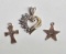 3 10k Gold Charms