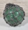 * Vintage Hand Blown Glass Bouy Net Float with Netting