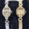 Two Working Vintage Ladies Bulova Wrist Watches 1 - 10K GF & 1 - 14K White Gold & Diamonds