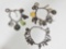3 Vintage Sterling Silver Charm Bracelets