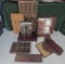 * Collection of Vintage Curio Shelves and Stands