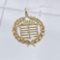 14K Yellow Gold Vintage Cadillac Emblem Pendant