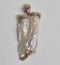 Vintage Baroque Pearl Sticks Set in 14k Gold with Rubies