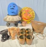 * Ethnic Pottery & Metalware Lot