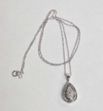 14k Gold Diamond Pendant