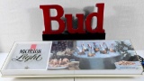 * 2 Beer Advertising Signs  Lights 
