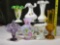 * 6 Fenton & 1 Kanawha Art Glass Vases