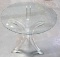 * Clear Lucite Base Glass Entry / Cafe Table