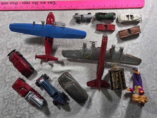 Tin Planes, Cars & Other Toys (13 Pcs.)