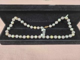 Beaded Rose Quartz, Freshwater Pearl, & 14k Gold Necklace