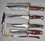 Collection Of Falkner Commemorative Wild West Bowie Knives and more