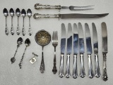 Tray Lot of Sterling Silver And 800 Silver Table Items