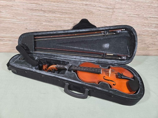 String Instruments Romanian Dragos Stanescu Romanian Made 4/4 Full Size Violin with 2 Bows and Case ...