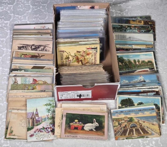 600+ Antique and Vintage Postcards Incl. Easter, Valentines, Best Wishes and Old Florida
