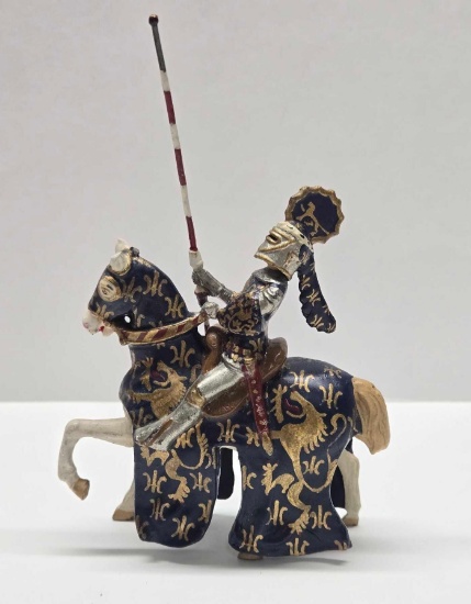 Richard Courtenay Lord John Beaumont Heraldic Knight Lead Toy Soldier with Removeable Helm