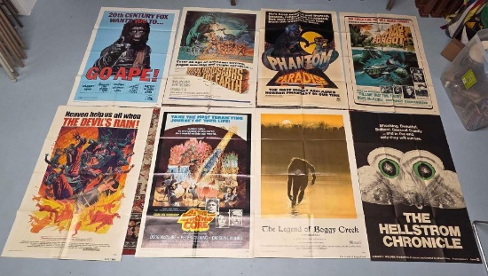 8 - 26" x 39" Vintage 1970s Monster & Science Fiction Movie Posters