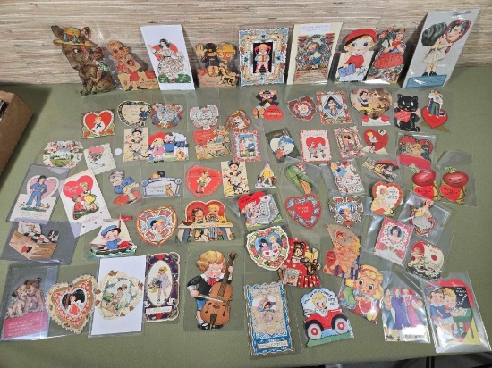 Collection Used Antique and Vintage Valentine Cards