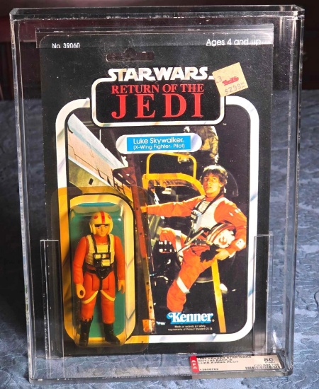 1983 Star Wars ROTJ 65-B Back Luke Skywalker X-Wing Pilot Action Figure ...