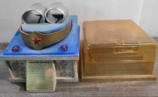 2001 DC Direct Wonder Woman Tiara Bracelets Prop Replica Set LE 0276/1200
