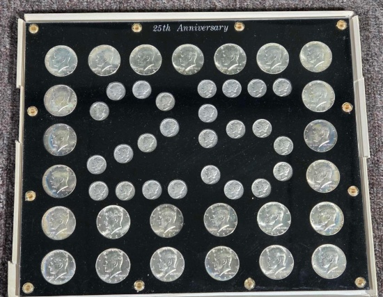 25th Silver Anniversary Presentation Coin Display