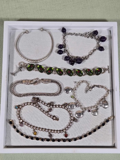 Sterling Silver Bracelet Lot