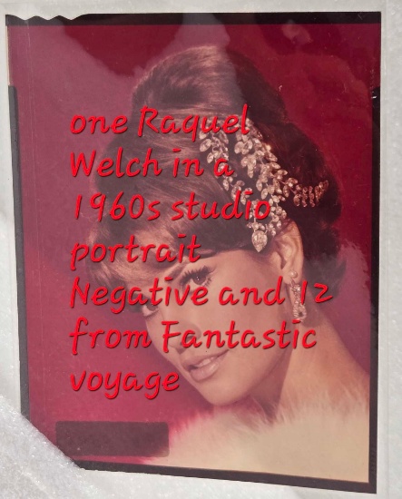 Rare 1966 Fantastic Voyage 4x5 Studio Promo Color Transparencies Lot of 13 featuring Raquel Welch