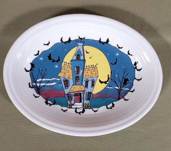 Hard To Find Homer Laughlin Fiesta Dinnerware Halloween Night Platter