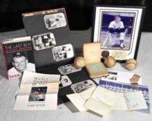 Great 1950s/1960s Baseball Collectibles - Autograph Book, Signed Baseball & More