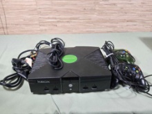 X-Box Console with Cords and 2 Joy Sticks