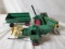 1948 Oliver 77 Tin Tractor, Tin Gravity Wagon, Tin Grain Master