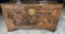 Wooden Carved Camphor Trunk