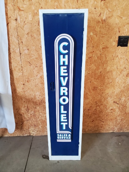 Metal Locker - Chevrolet Wood Sign